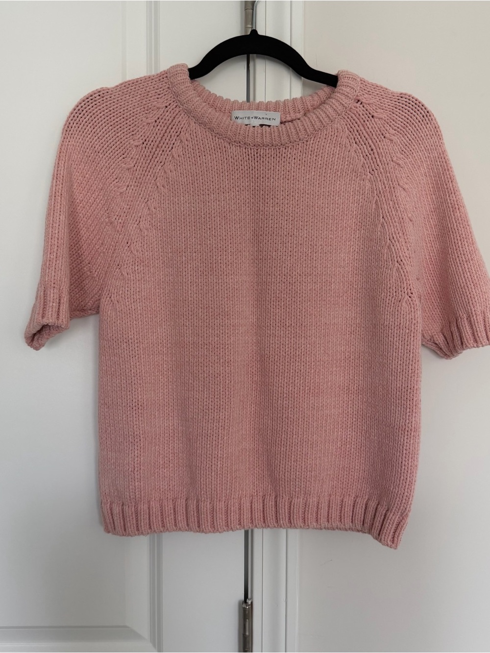WHITE + WARREN cotton rope crewneck